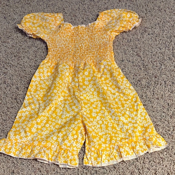Other - Yellow Floral Kids Jumpsuit - Size 4​​